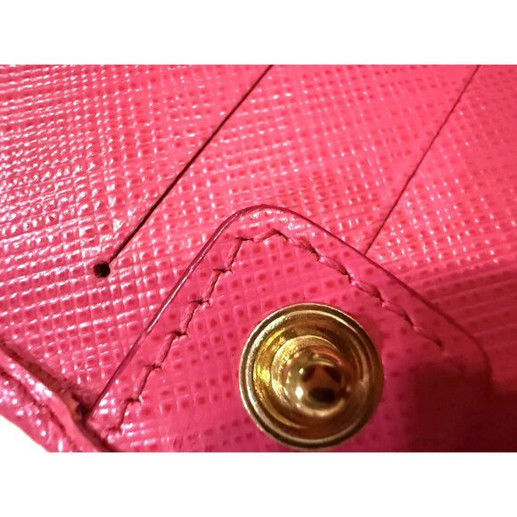 Salvatore Ferragamo Pink Leather Chain Strap Clutch With Gold Bow Detail - Picture 9 of 9